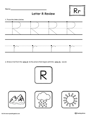 Letter R Review Worksheet | MyTeachingStation.com