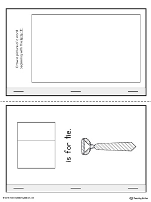 Letter T Cut-Paste MiniBook