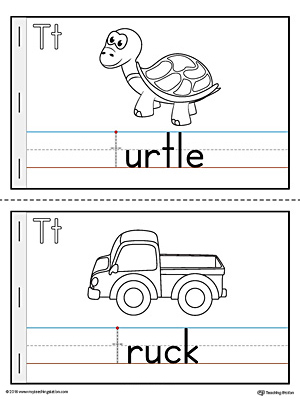 Letter T Mini Book Printable