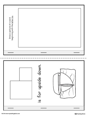 Letter U Cut and Paste Printable Mini Book | MyTeachingStation.com