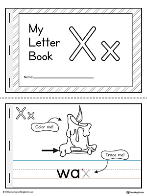 letter x mini book printable myteachingstationcom