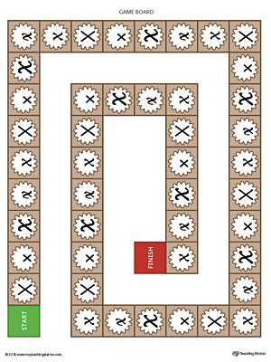 The Letter X Race Game is a printable activity to help your child identify different styles and variations of the letter X.