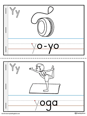 Letter Y Printable MiniBook