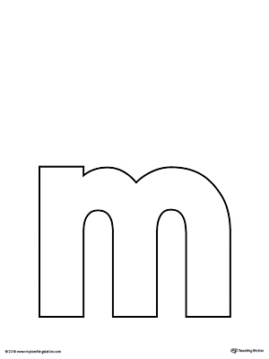 Lowercase Letter M Template Printable