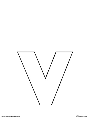 Lowercase Letter V Template Printable