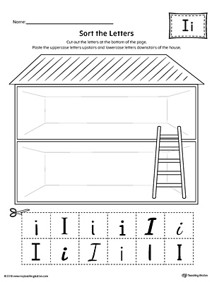 Sort the Uppercase and Lowercase Letter I Worksheet