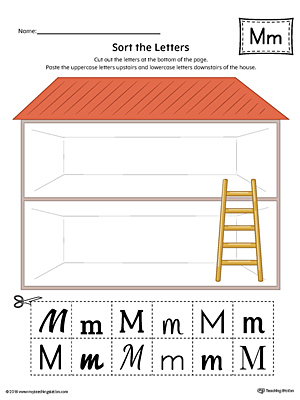 Sort the Uppercase and Lowercase Letter M (Color) with this printable worksheet. Download a copy today!
