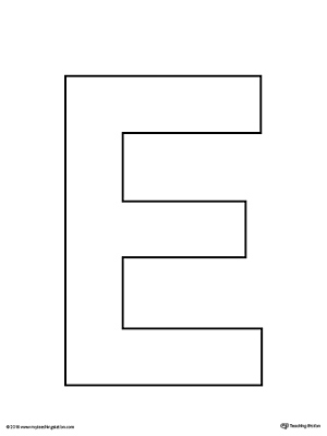 Letter E Tracing and Writing Printable Worksheet | MyTeachingStation.com
