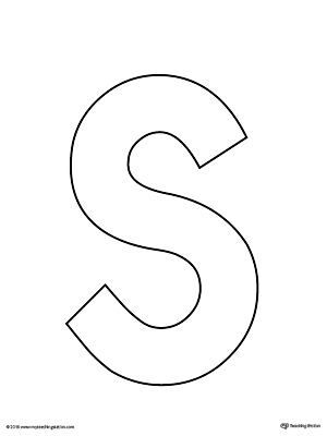 Uppercase Letter S Template Printable