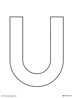 uppercase letter u template printable myteachingstationcom