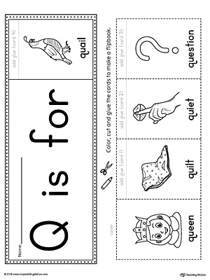 Letter Q Beginning Sound Flipbook Printable | MyTeachingStation.com