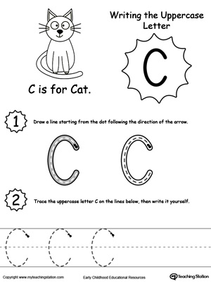 Writing Uppercase Letter C