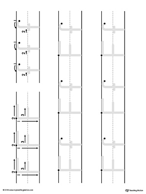 Uppercase and Lowercase Letter F Printable Writing Mat