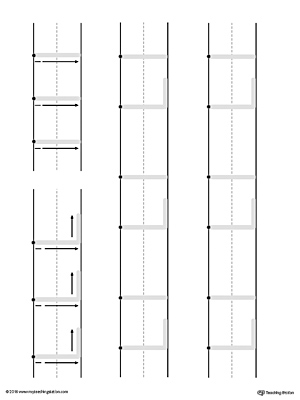 Uppercase and Lowercase Letter L Printable Writing Mat