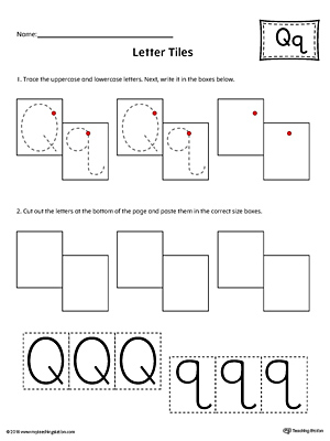 learning the letter q worksheet myteachingstationcom