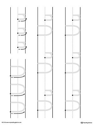 Uppercase and Lowercase Letter U Printable Writing Mat