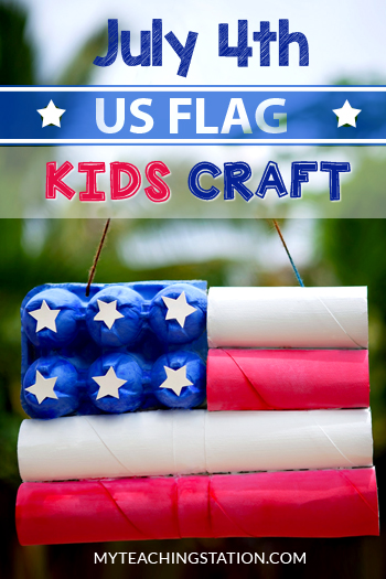 4th of July American Flag Kids Craft