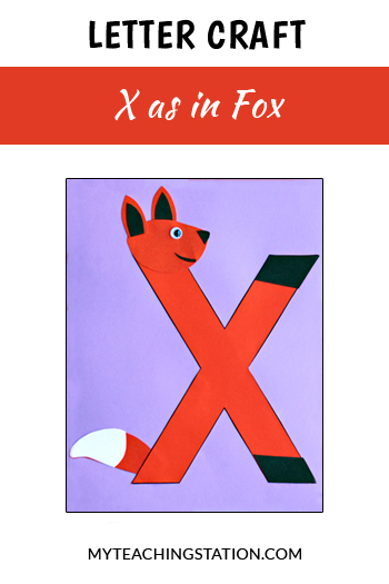 Letter X Craft: Fox