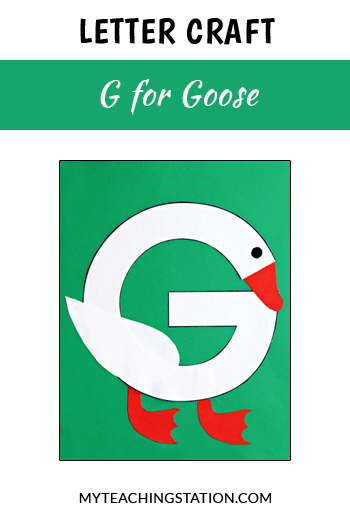 Letter G Craft: Goose