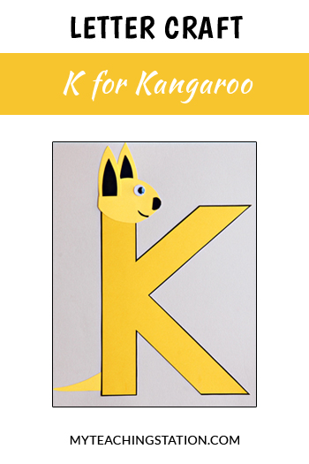 Letter K Craft: Kangaroo