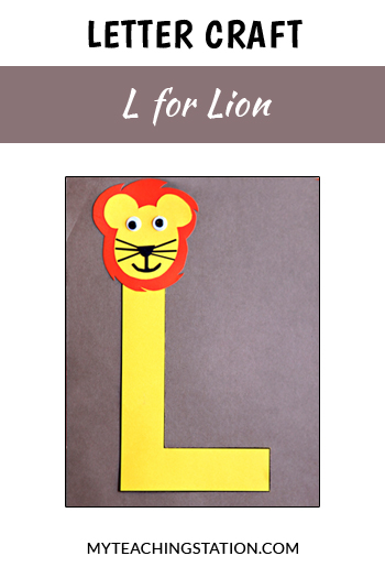 Letter L Craft: Lion