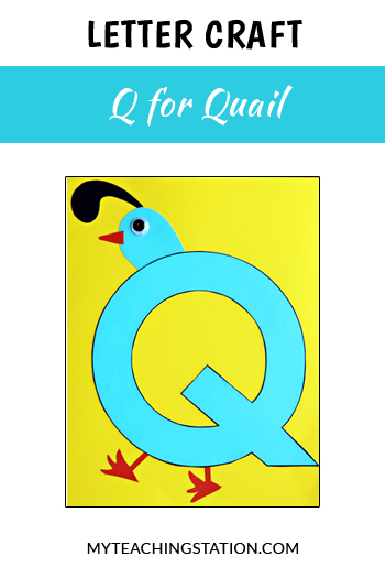 Letter Q Craft: Quail