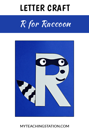 Letter R Craft: Raccoon