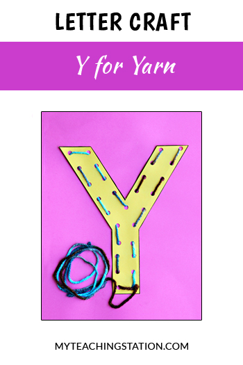 Letter Y Craft: Yarn