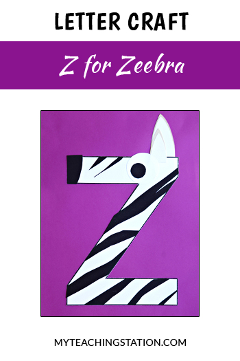 Letter Z Craft: Zebra
