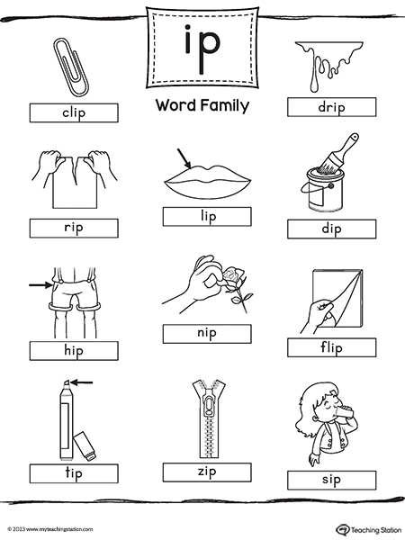 IP Word Family Image Poster
