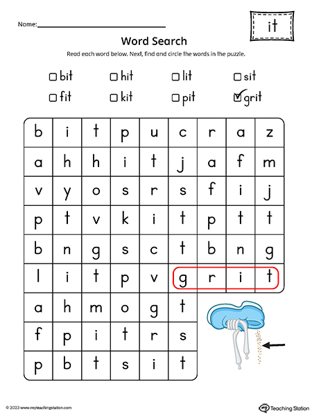 IT Word Family Word Search Printable PDF