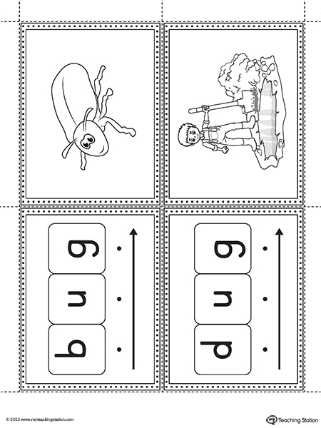 UG Word Family Image Flashcards Printable PDF