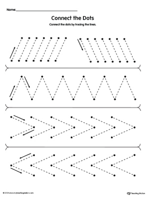 Connect the Dots by Tracing Diagonal Lines