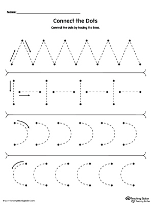 Trace the Lines to Connect the Dots