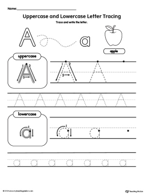Tracing Uppercase and Lowercase Letter A