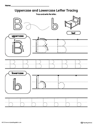 Tracing Uppercase and Lowercase Letter B