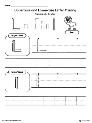 Tracing Uppercase and Lowercase Letter L