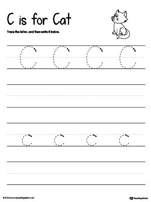 Tracing And Writing the Letter C