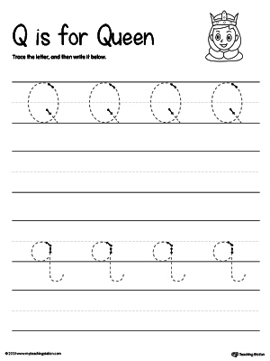 Tracing And Writing the Letter Q