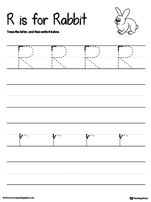 Tracing And Writing the Letter R